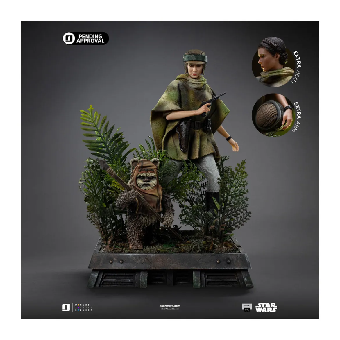 Iron Studios Star Wars - Leia and Wicket Art Scale 1/10 - Return of the Jedi