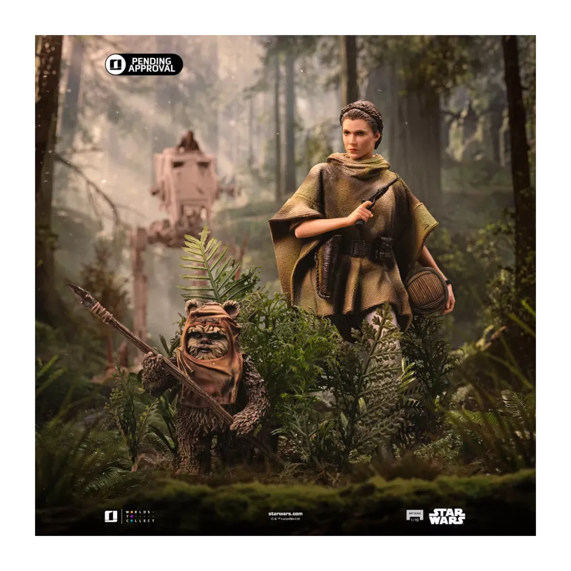 Iron Studios Star Wars - Leia and Wicket Art Scale 1/10 - Return of the Jedi