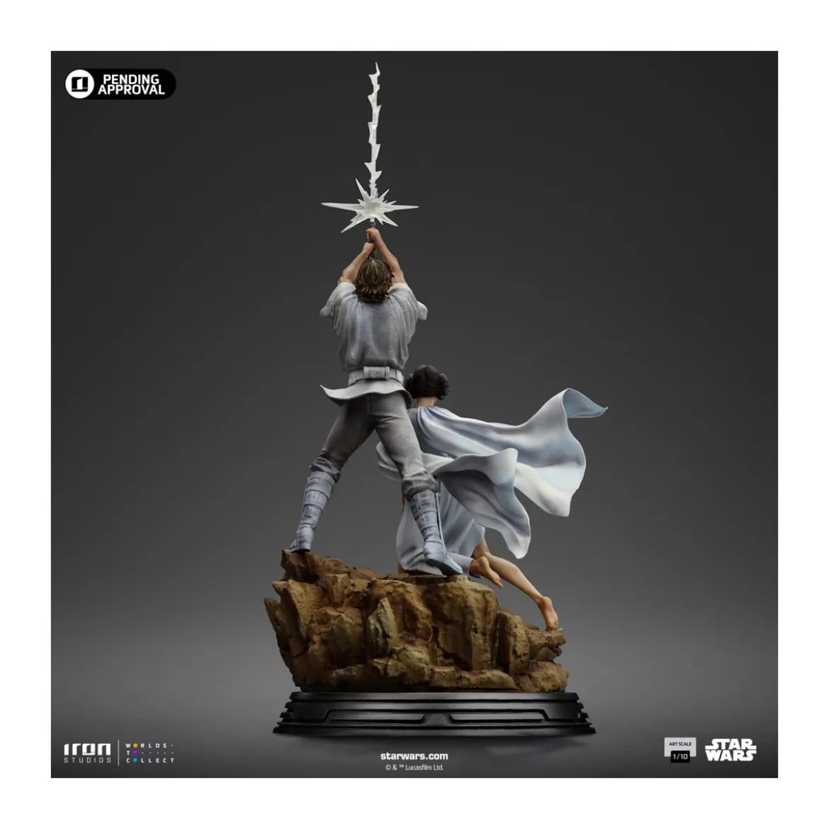 Iron Studios Star Wars - Luke & Leia Movie Poster - Deluxe Art Scale 1/10