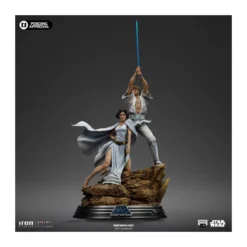 Iron Studios Star Wars - Luke & Leia Movie Poster - Deluxe Art Scale 1/10