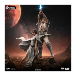 Iron Studios Star Wars - Luke & Leia Movie Poster - Deluxe Art Scale 1/10