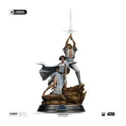 Iron Studios Star Wars - Luke & Leia Movie Poster - Deluxe Art Scale 1/10