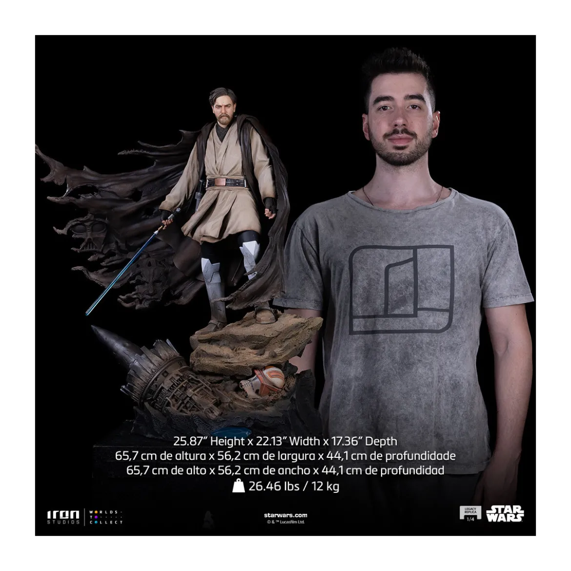 Iron Studios Star Wars - Obi-Wan Kenobi Legacy Replica 1/4 Signatures