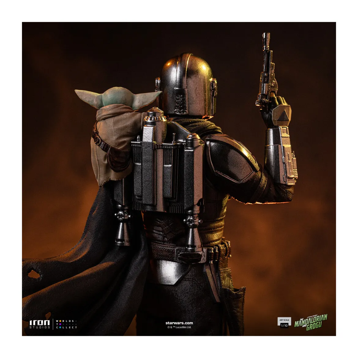 Iron Studios Star Wars - The Mandalorian and Grogu Art Scale 1/10 - The Mandalorian and Grogu Movie
