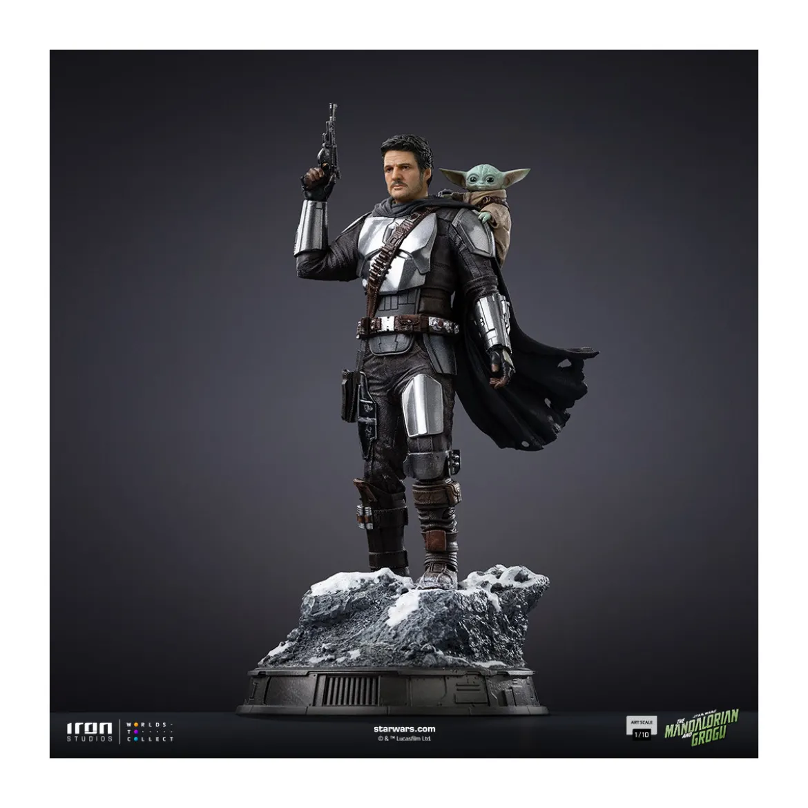 Iron Studios Star Wars - The Mandalorian and Grogu Art Scale 1/10 - The Mandalorian and Grogu Movie