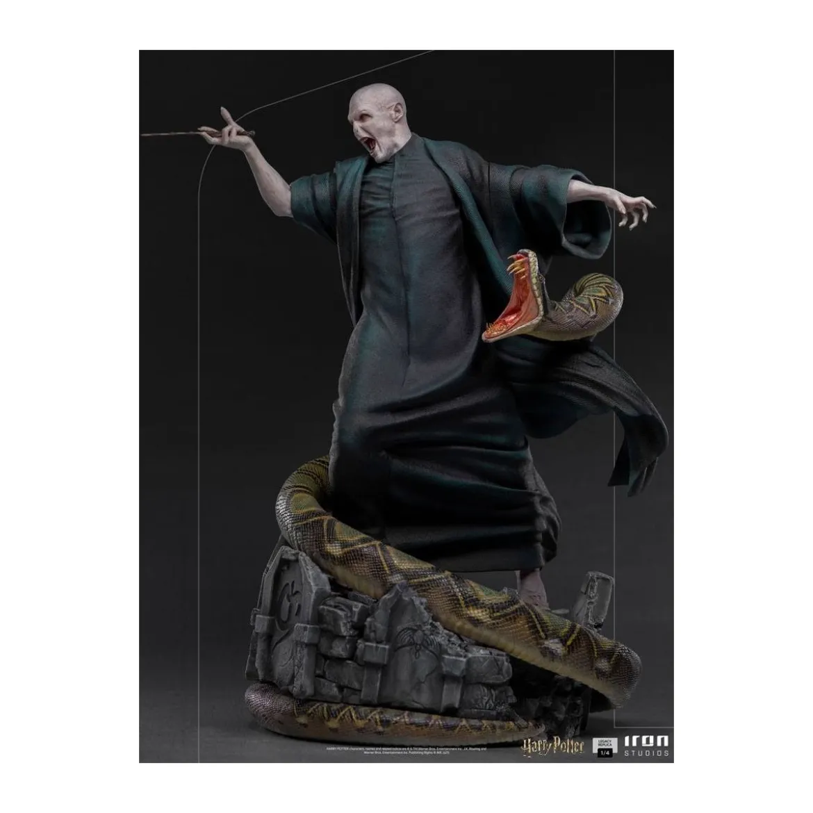 Iron Studios - Statue Legacy Replica 1/4 Voldemort & Nagini - Harry Potter - Occasion