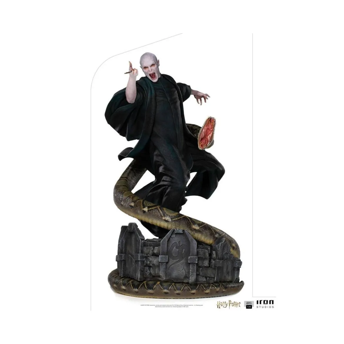 Iron Studios - Statue Legacy Replica 1/4 Voldemort & Nagini - Harry Potter - Occasion