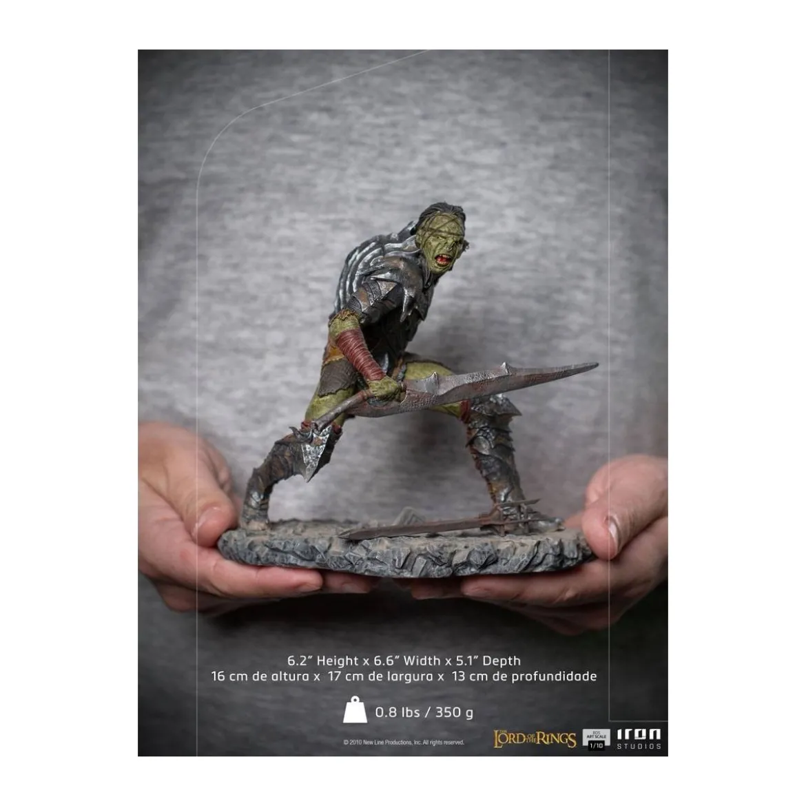 IRON STUDIOS - Swordsman Orc BDS Art Scale 1/10 - Lord of the Rings