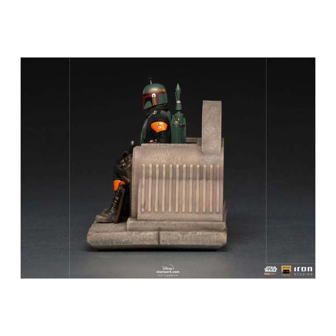 IRON STUDIOS - The Mandalorian - Deluxe Art Scale Boba Fett on Throne 1/10 - The Mandalorian
