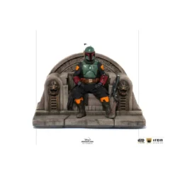 IRON STUDIOS - The Mandalorian - Deluxe Art Scale Boba Fett on Throne 1/10 - The Mandalorian