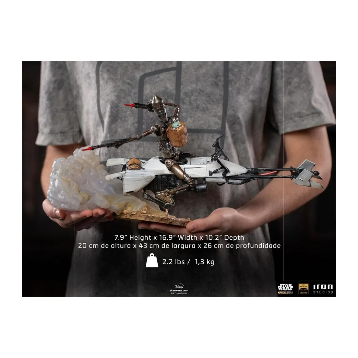 IRON STUDIOS - The Mandalorian - IG-11 & The Child Deluxe Art Scale 1/10 - Star Wars