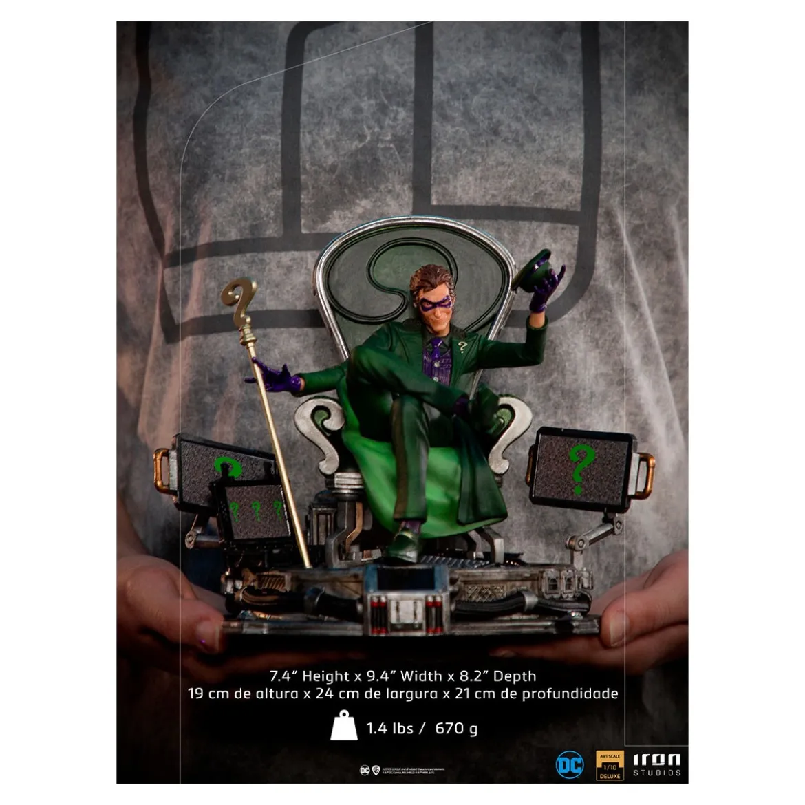 Iron Studios - The Riddler Deluxe – DC Comics Series 7 - Art Scale 1/10
