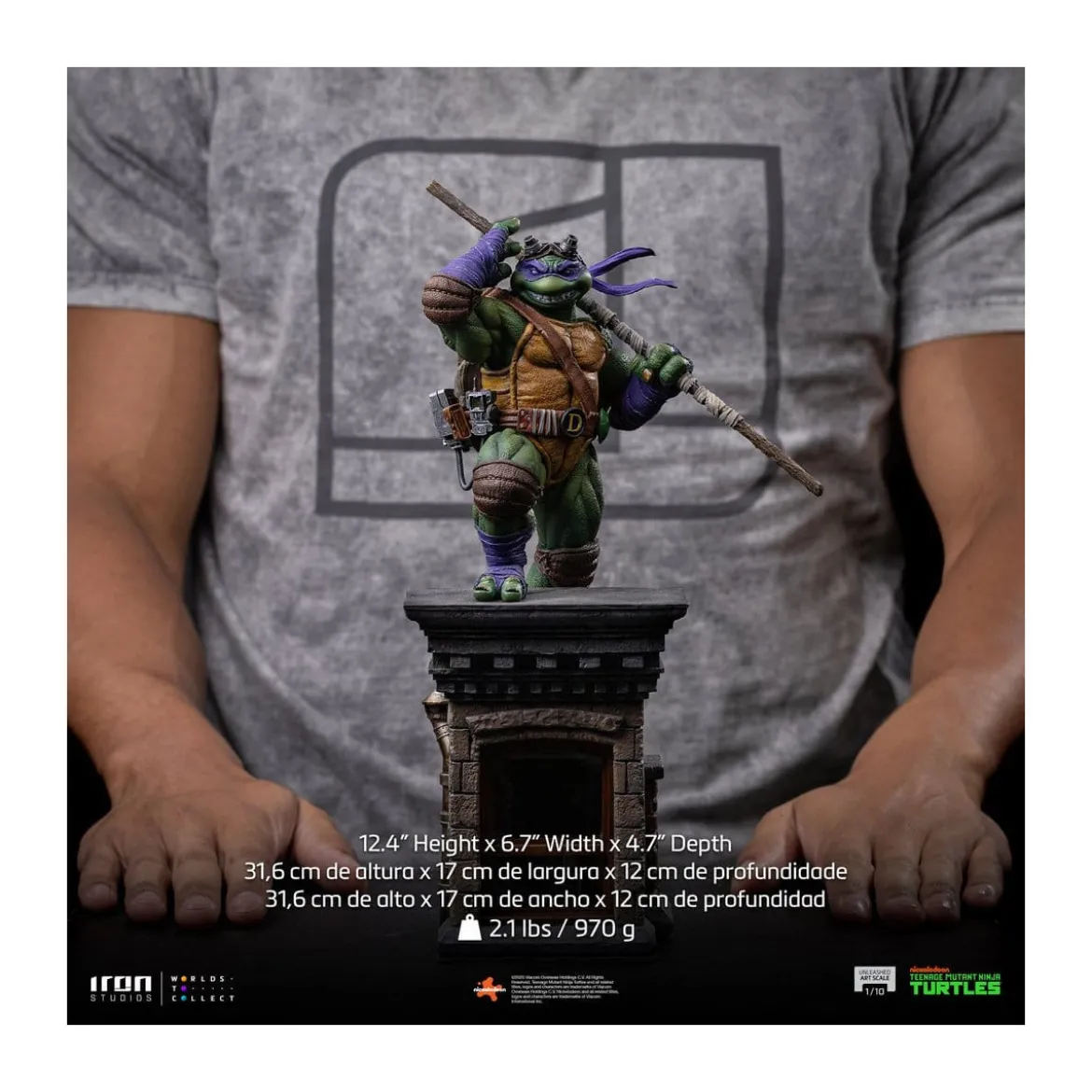 Iron Studios - TMNT - Donatello Unleashed Art Scale 1/10 - Teenage Mutant Ninja Turtles