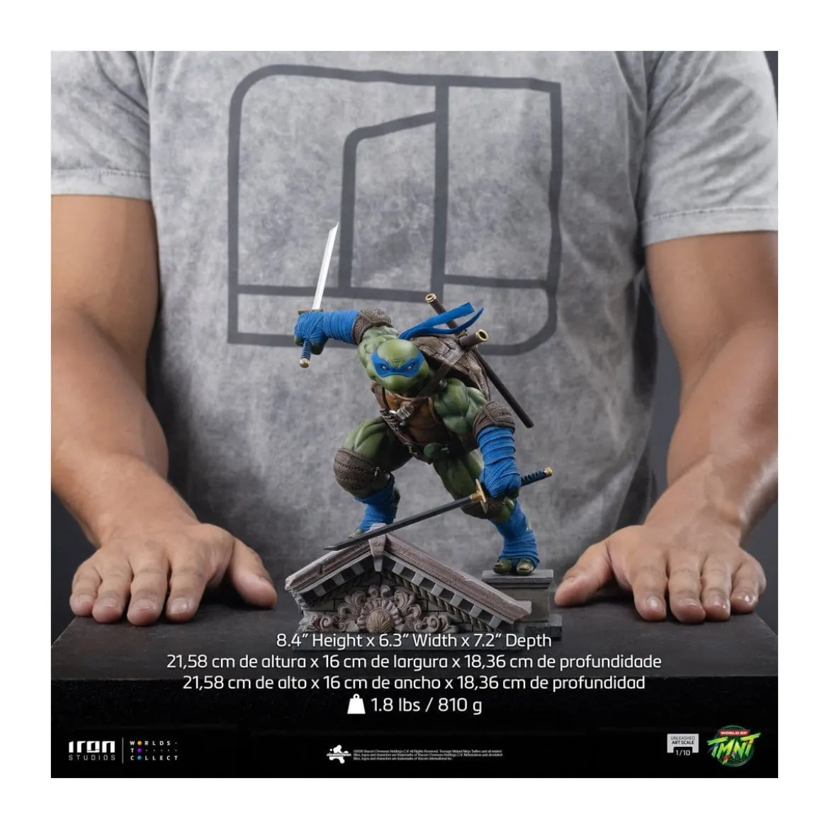 Iron Studios - TMNT - Leonardo Unleashed Art Scale 1/10 - Teenage Mutant Ninja Turtles