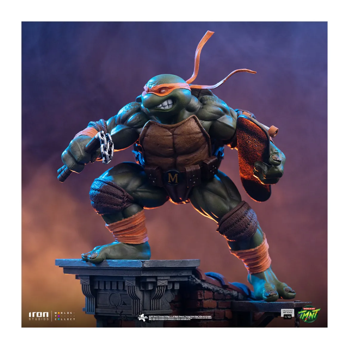 Iron Studios - TMNT - Michelangelo Unleashed Art Scale 1/10 - Teenage Mutant Ninja Turtles