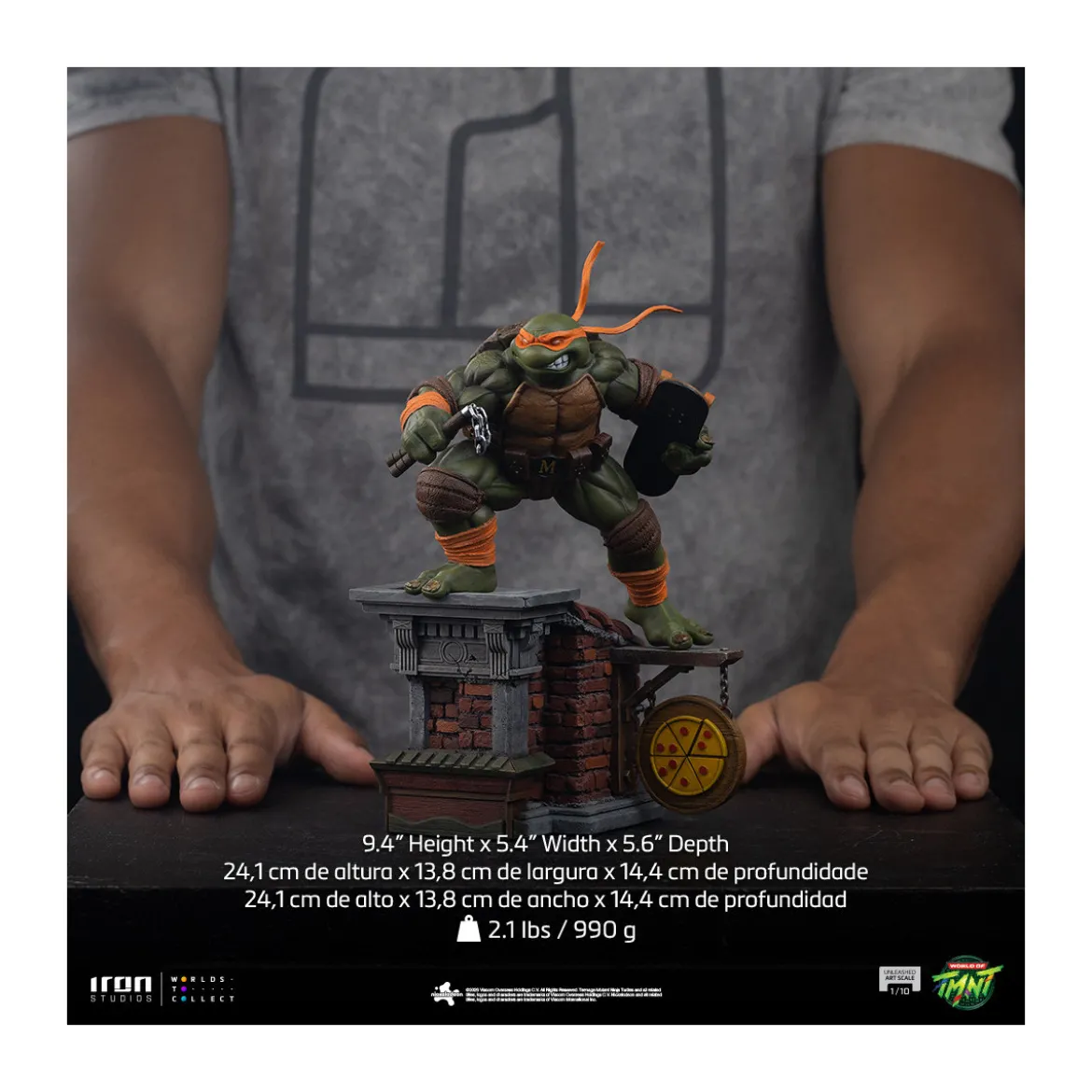 Iron Studios - TMNT - Michelangelo Unleashed Art Scale 1/10 - Teenage Mutant Ninja Turtles
