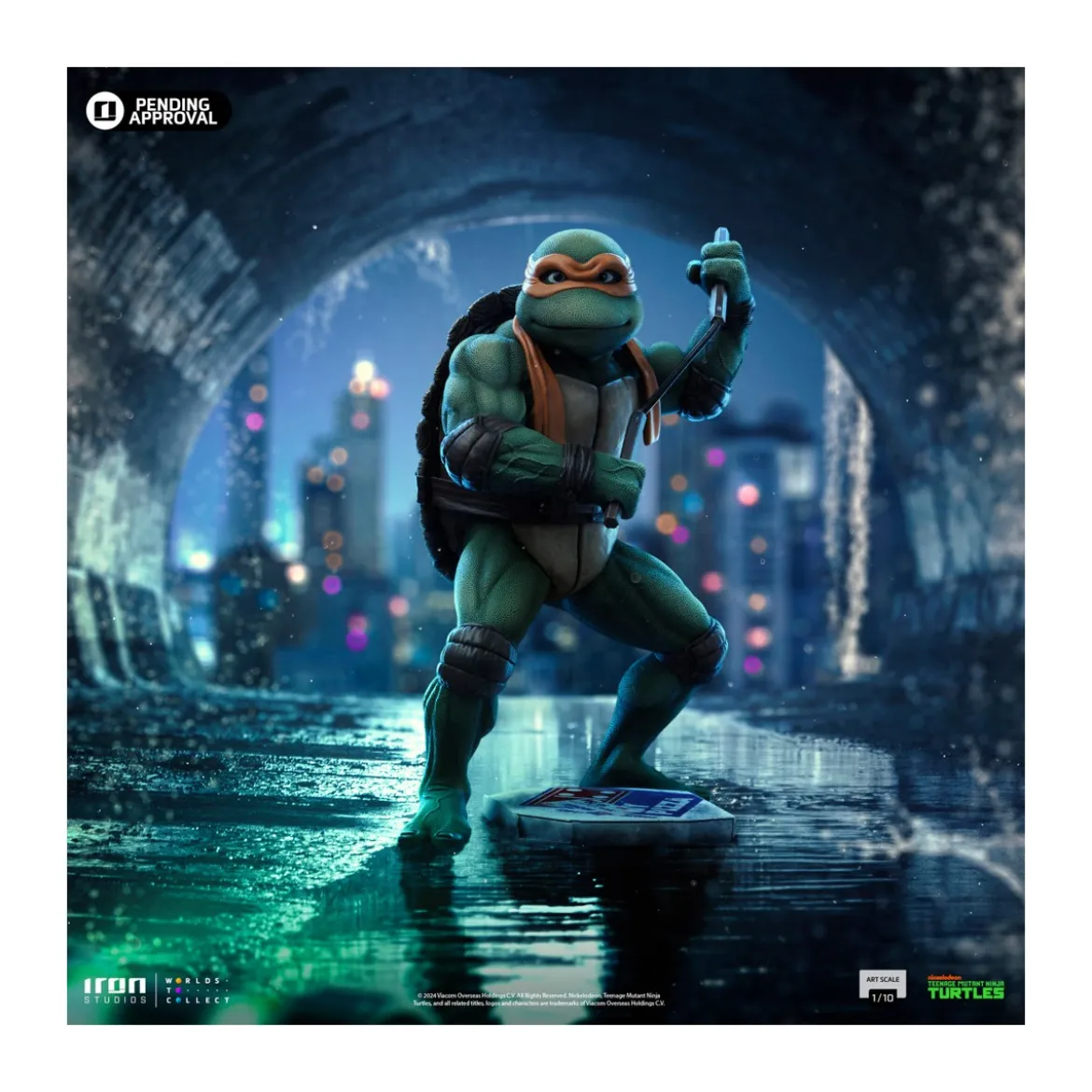 Iron Studios - TMNT Movie - MICHELANGELO BDS Art Scale 1/10 - Teenage Mutant Ninja Turtles