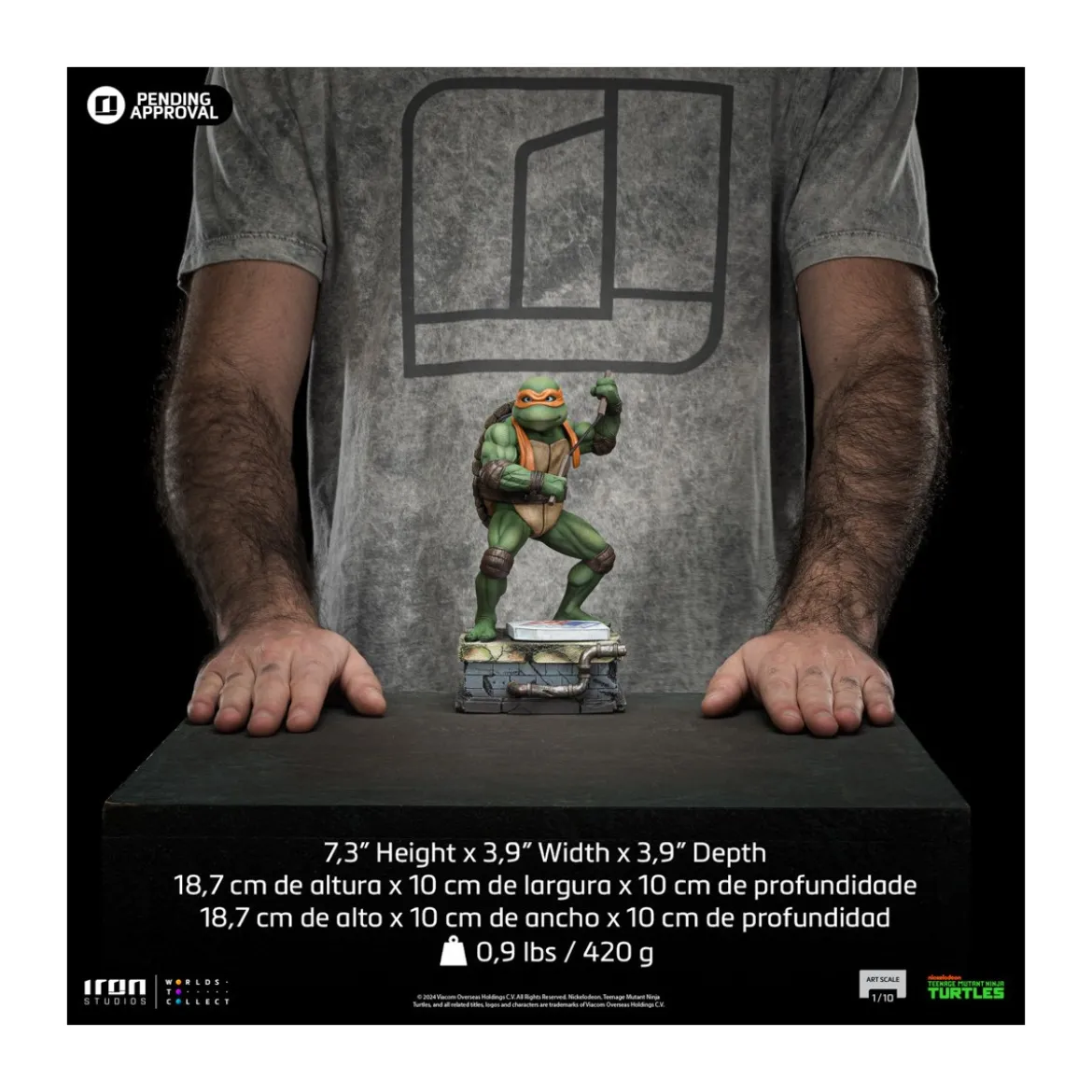 Iron Studios - TMNT Movie - MICHELANGELO BDS Art Scale 1/10 - Teenage Mutant Ninja Turtles