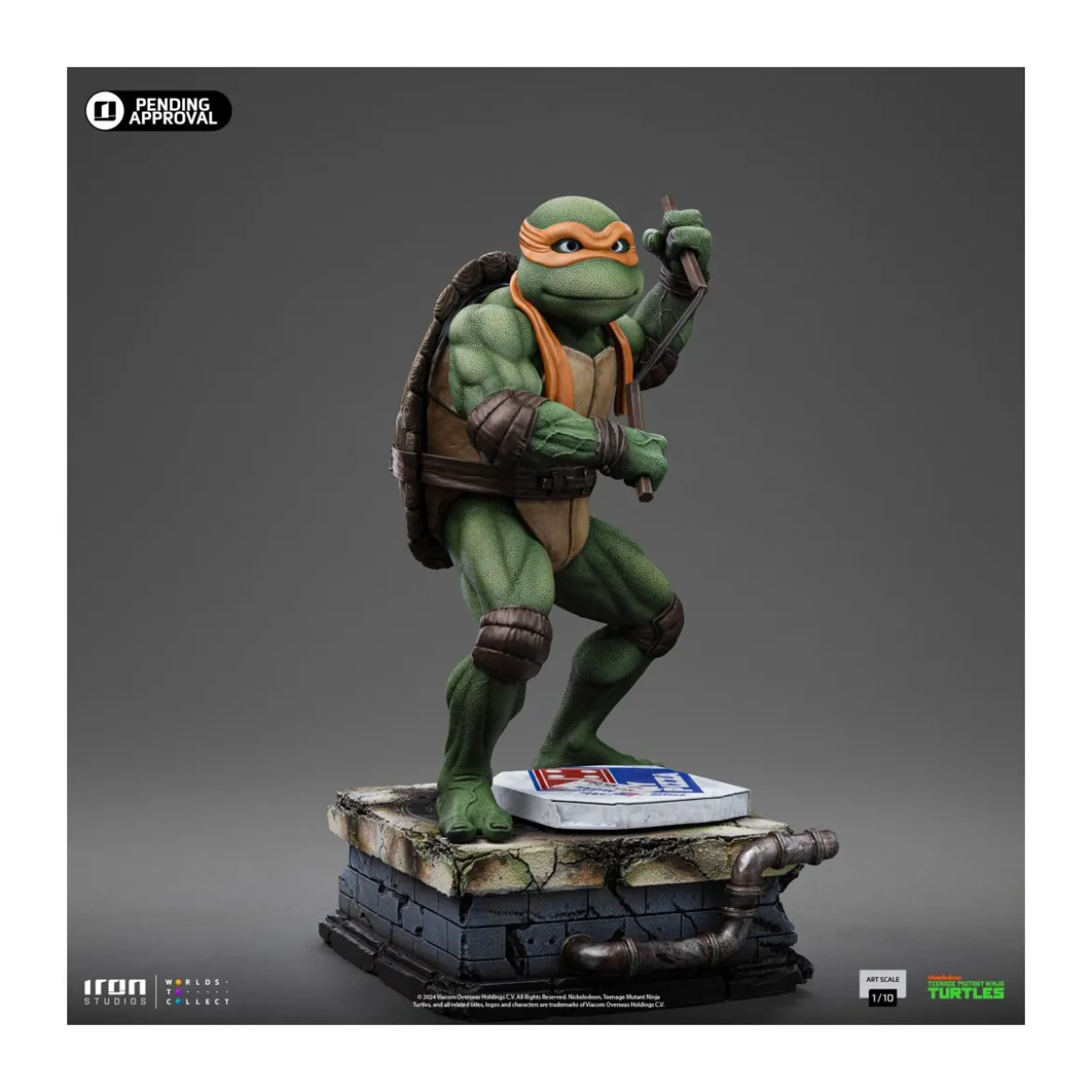 Iron Studios - TMNT Movie - MICHELANGELO BDS Art Scale 1/10 - Teenage Mutant Ninja Turtles