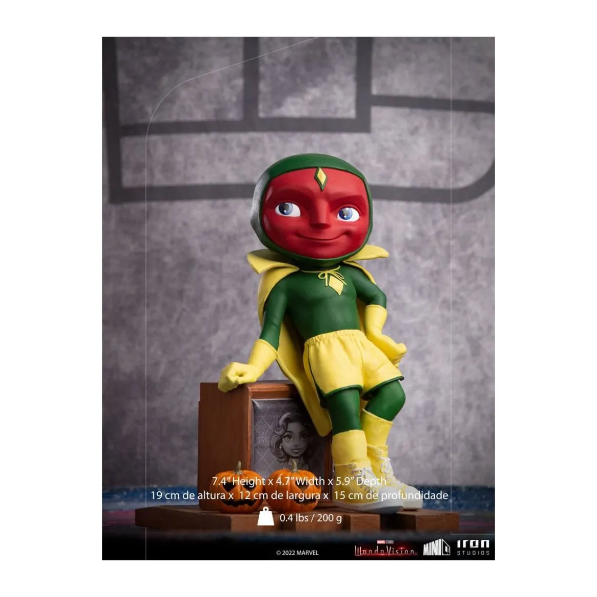 Iron Studios - Vision Halloween Version - WandaVision Mini Co.Heroes PVC