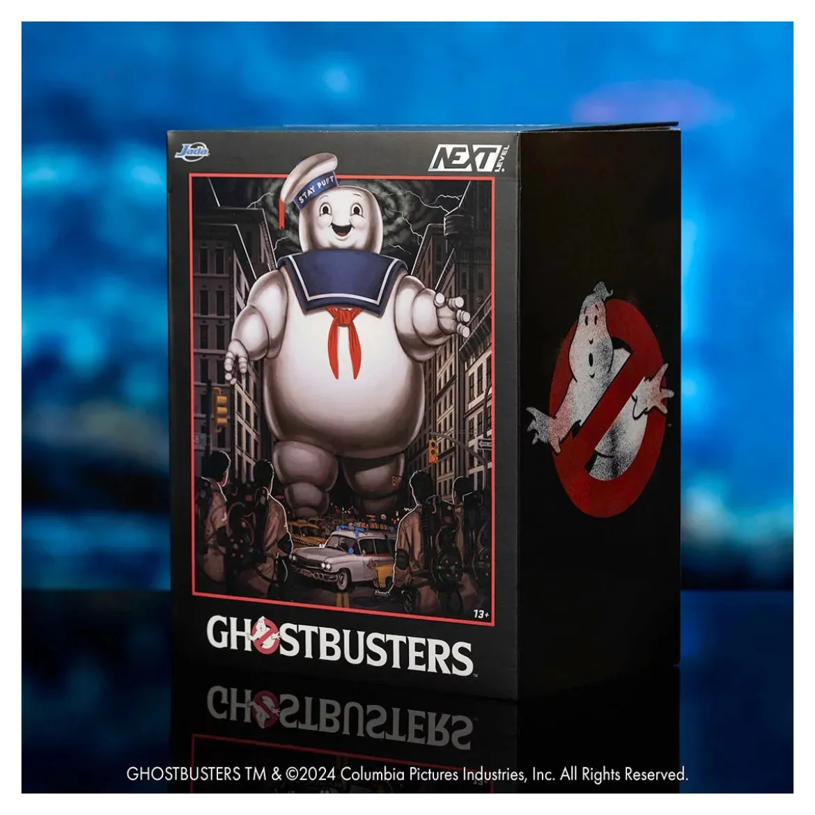 Jada Toys - Ghostbusters Stay Puft marshmallow man with Cadillac Ecto-1 - Nano Scene 1/64