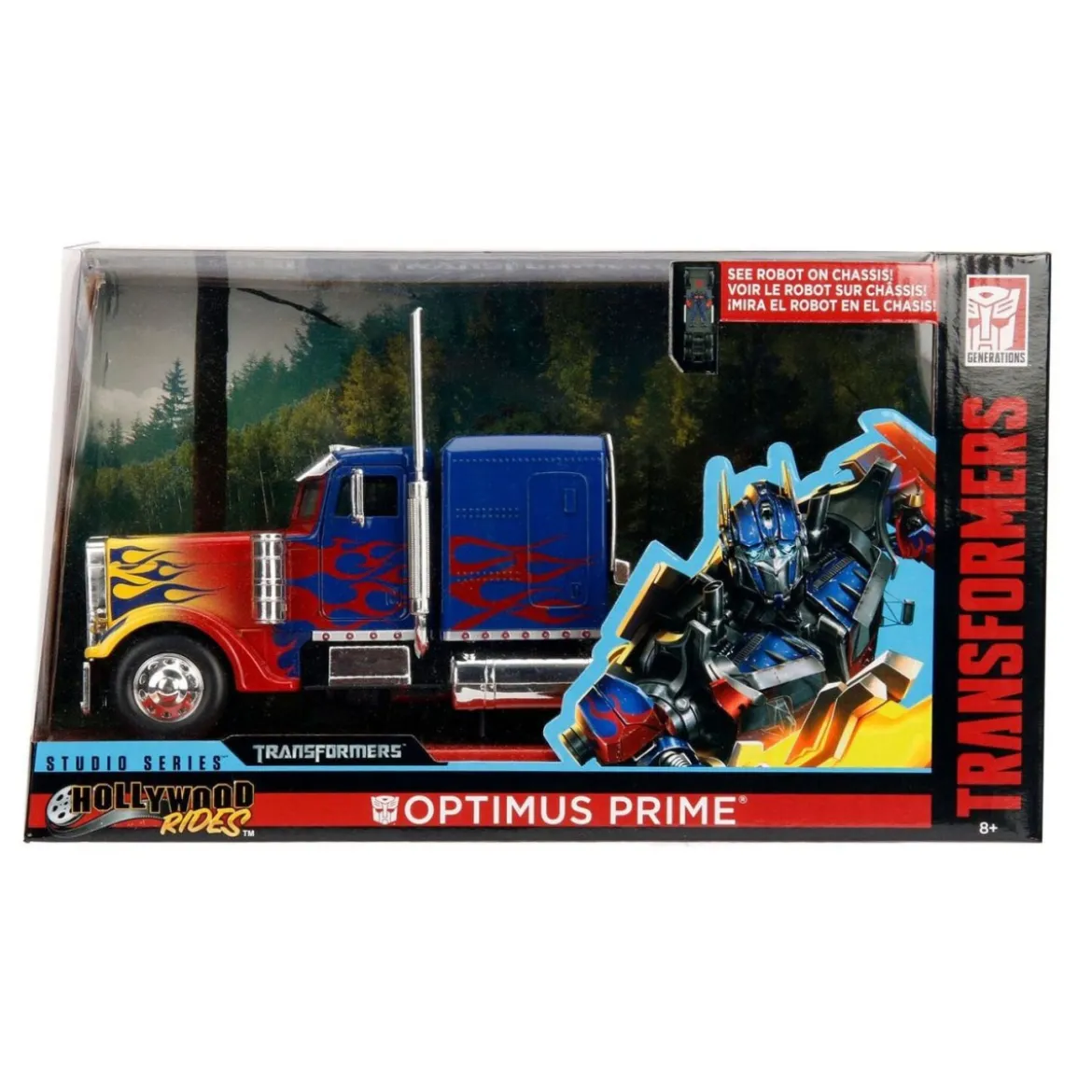 Jada Toys - Hollywood Rides - Optimus Prime 1/24 Transformers - Metals Diecast