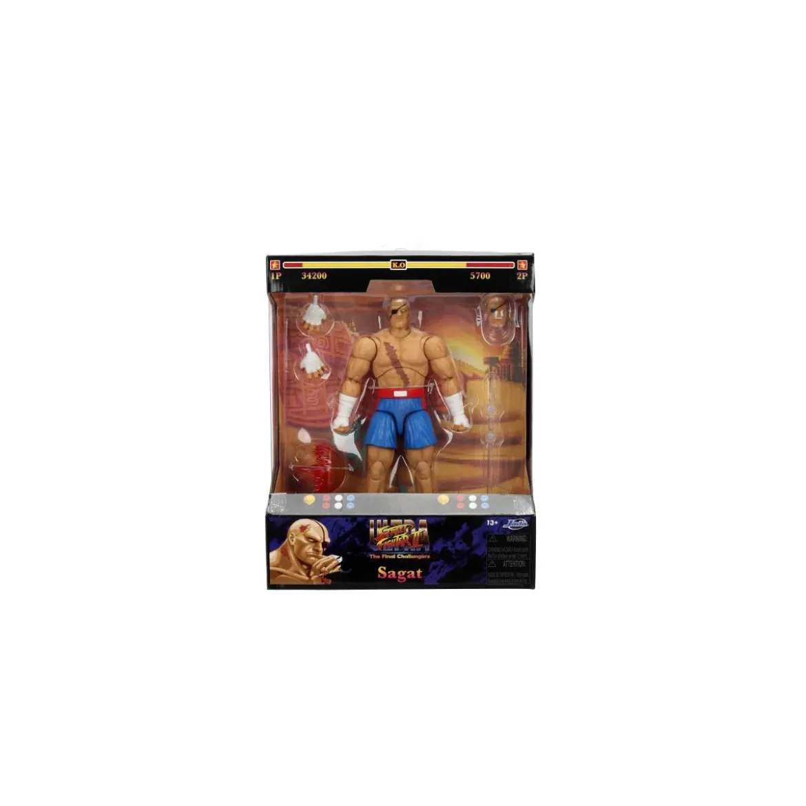 Jada Toys - SAGAT 1/12 - Ultra Street Fighter II: The Final Challengers - Serie 4