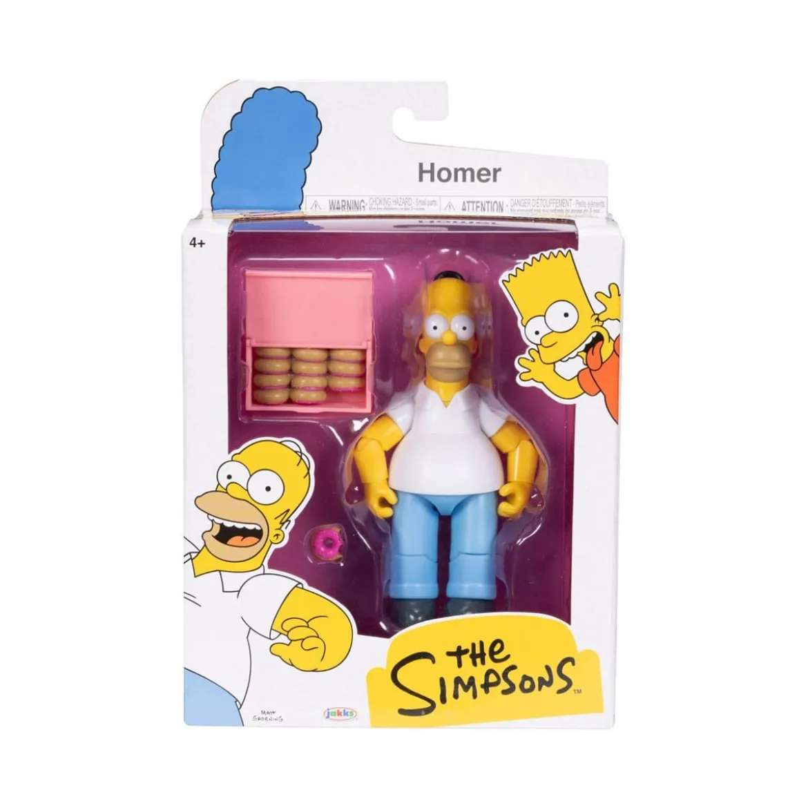 Jakks Pacific - The Simpsons - Wave 1 Homer, Bart, Willie, Otto.