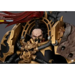JoyToy Chaos Space Marines - Black Legion - Abaddon the Despoiler with Drach'nyen and the Talon of Horus - 1/18 - Warhammer 40K