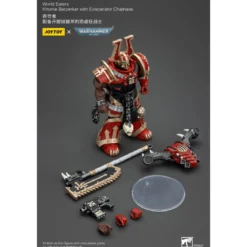 JoyToy Chaos Space Marines - World Eaters Khorne Berzerker with Eviscerator Chainaxe 1/18 - Warhammer 40K