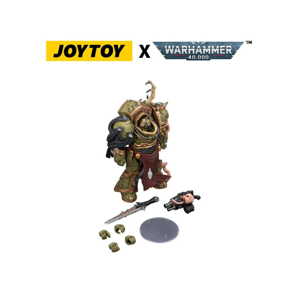 Joytoy - Death Guard - Blightlord Terminator 3 with Combi-bolter and Bubotic Blade 1/18 - Warhammer 40k