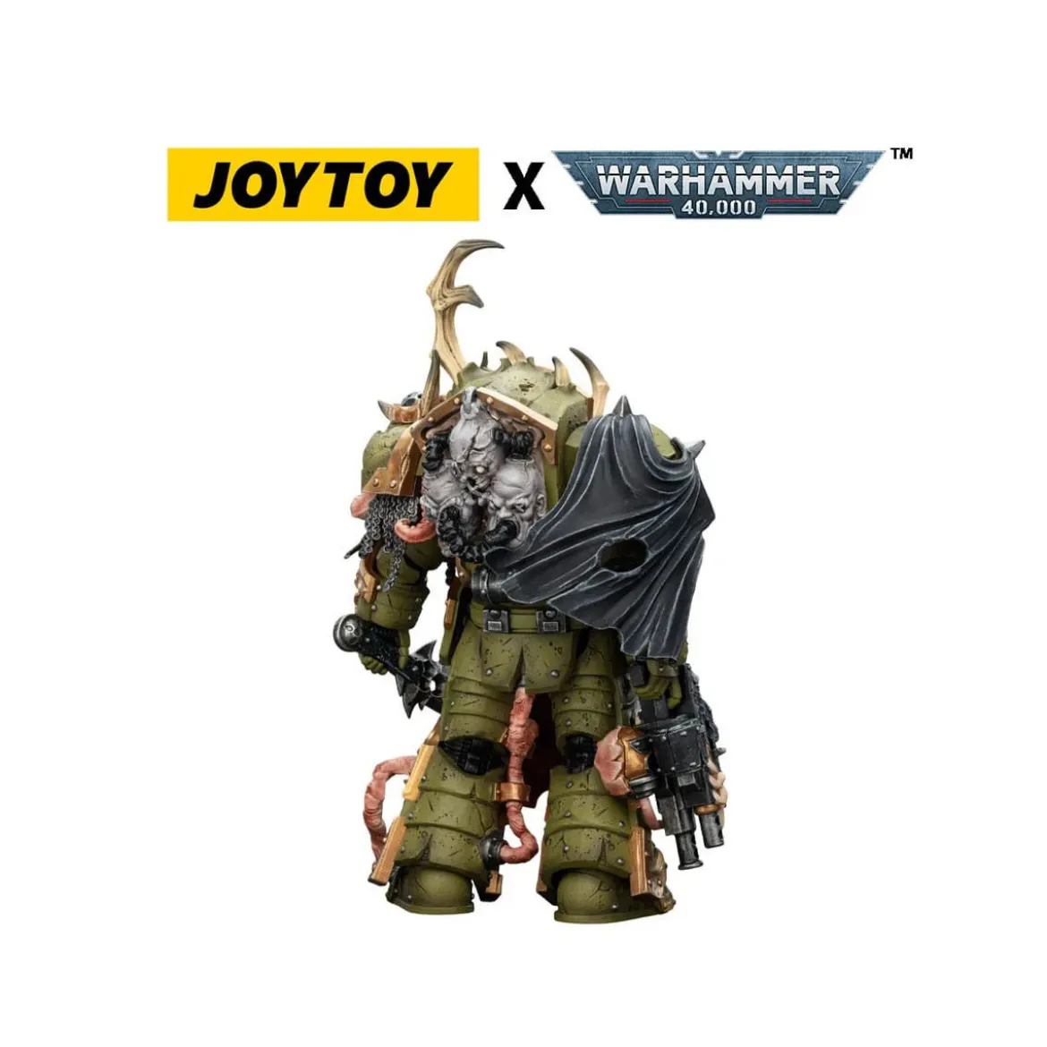 Joytoy - Death Guard - Blightlord Terminator 3 with Combi-bolter and Bubotic Blade 1/18 - Warhammer 40k