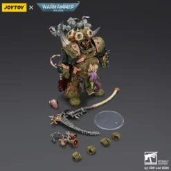 Joytoy - Death Guard - Deathshroud Terminator Champion with Manreaper and Plaguespurter Gauntlets 1/18 - Warhammer 40k