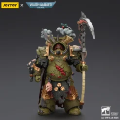 Joytoy - Death Guard - Deathshroud Terminator 1 with Manreaper and Plaguespurter Gauntlets 1/18 - Warhammer 40k