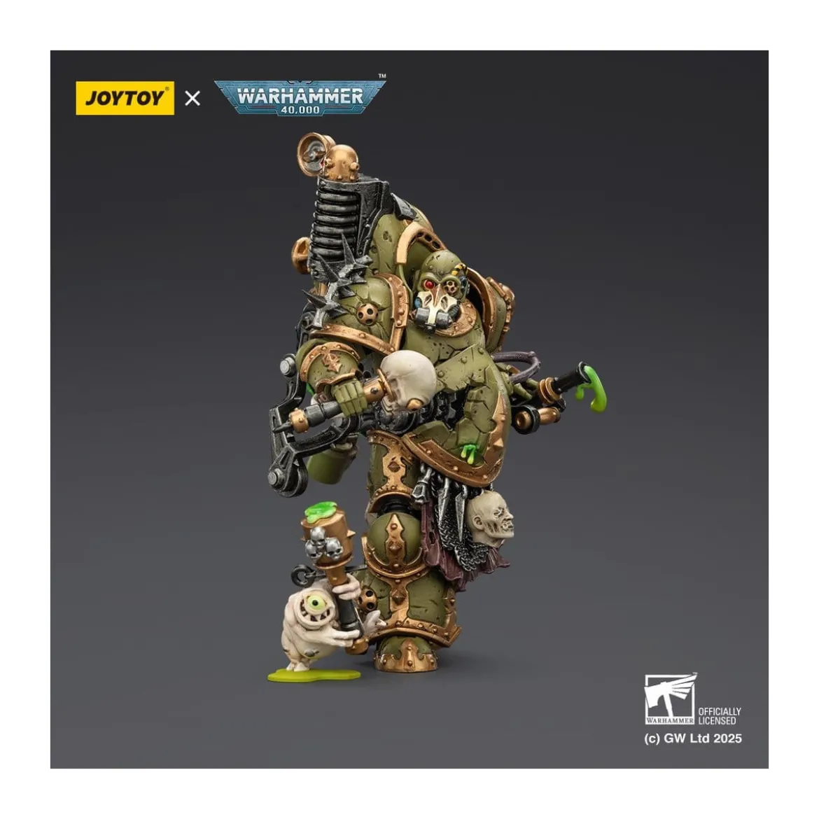 Joytoy - Death Guard - Foul Blight spawn with Plague Sprayer 1/18 - Warhammer 40k