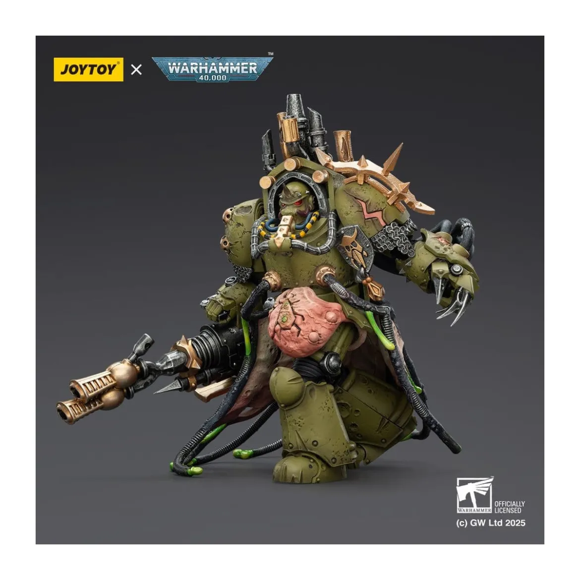 Joytoy - Death Guard - Lord of Virulence with Power Fist and Twin Plague Spewer 1/18 - Warhammer 40k