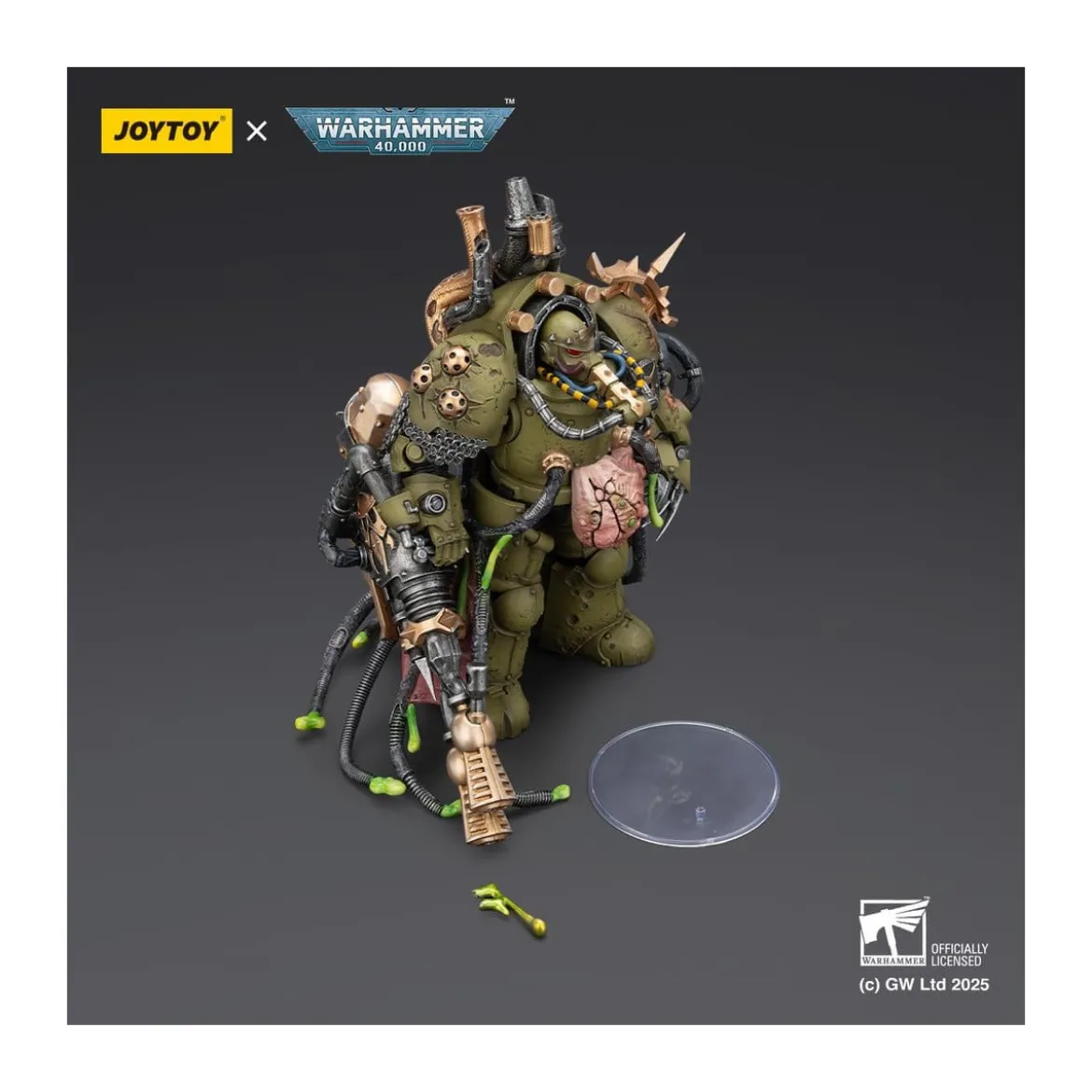 Joytoy - Death Guard - Lord of Virulence with Power Fist and Twin Plague Spewer 1/18 - Warhammer 40k