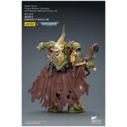 Joytoy - Death Guard - Plague Marine Champion with Plasma Pistol and Power Fist 1/18 - Warhammer 40k