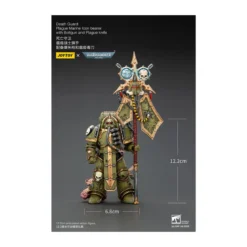 Joytoy - Death Guard - Plague Marine Icon bearer with Boltgun and Plague knife 1/18 - Warhammer 40k