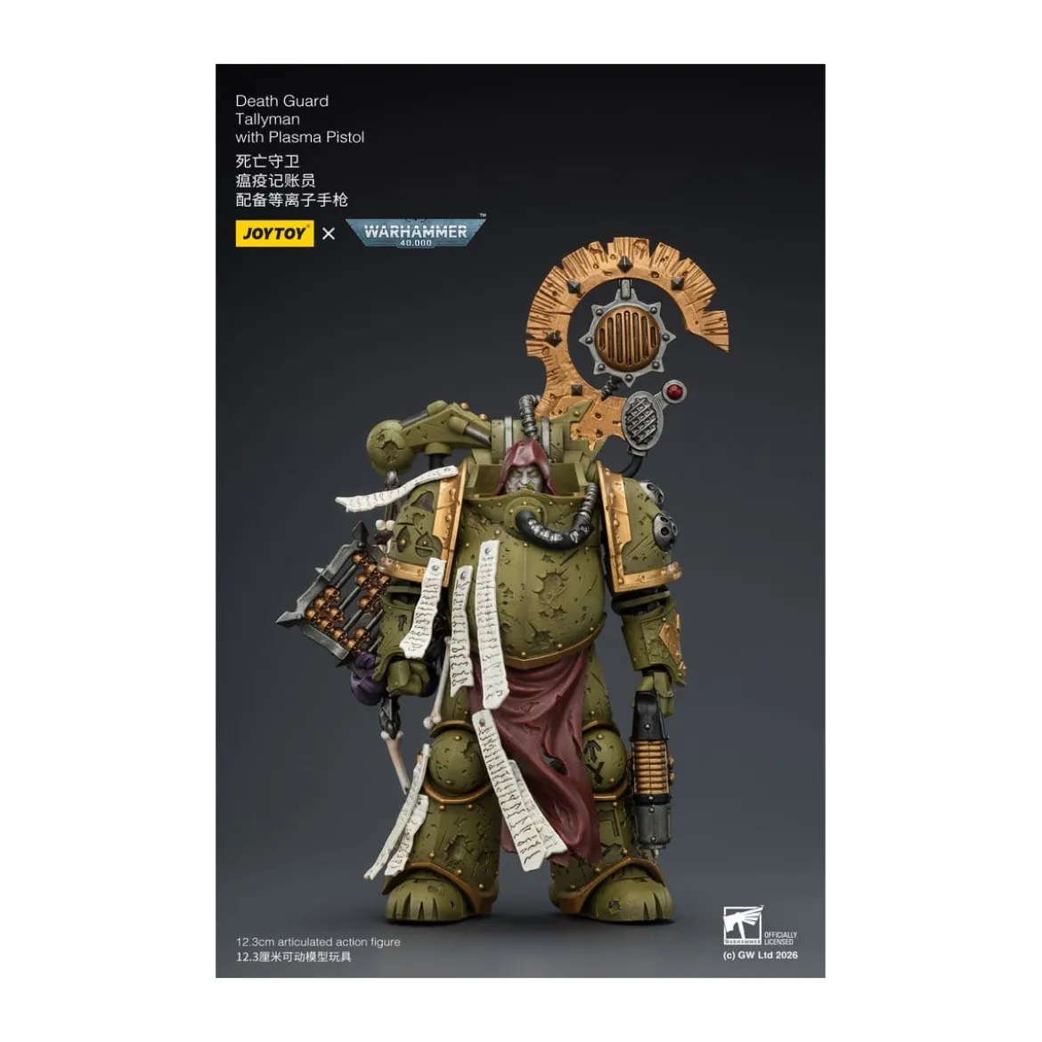 Joytoy - Death Guard - Tallyman with Plasma Pistol 1/18 - Warhammer 40k