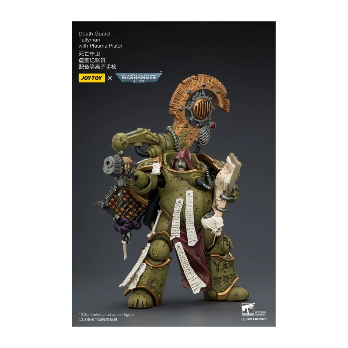 Joytoy - Death Guard - Tallyman with Plasma Pistol 1/18 - Warhammer 40k