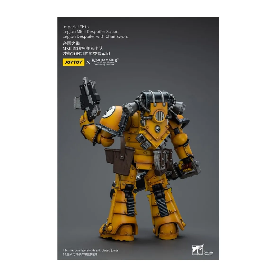 JoyToy - Imperial Fists - Imperial Fists Legion MkIII Despoiler Squad Legion Despoiler with Chainsword - 1/18