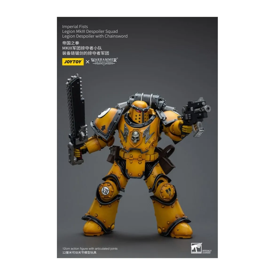 JoyToy - Imperial Fists - Imperial Fists Legion MkIII Despoiler Squad Legion Despoiler with Chainsword - 1/18