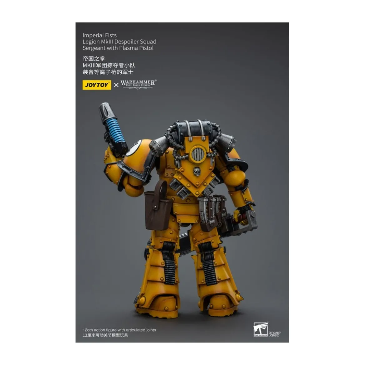 JoyToy - Imperial Fists - Legion MkIII Despoiler Squad Sergeant with Plasma Pistol - 1/18 - The Horus Heresy
