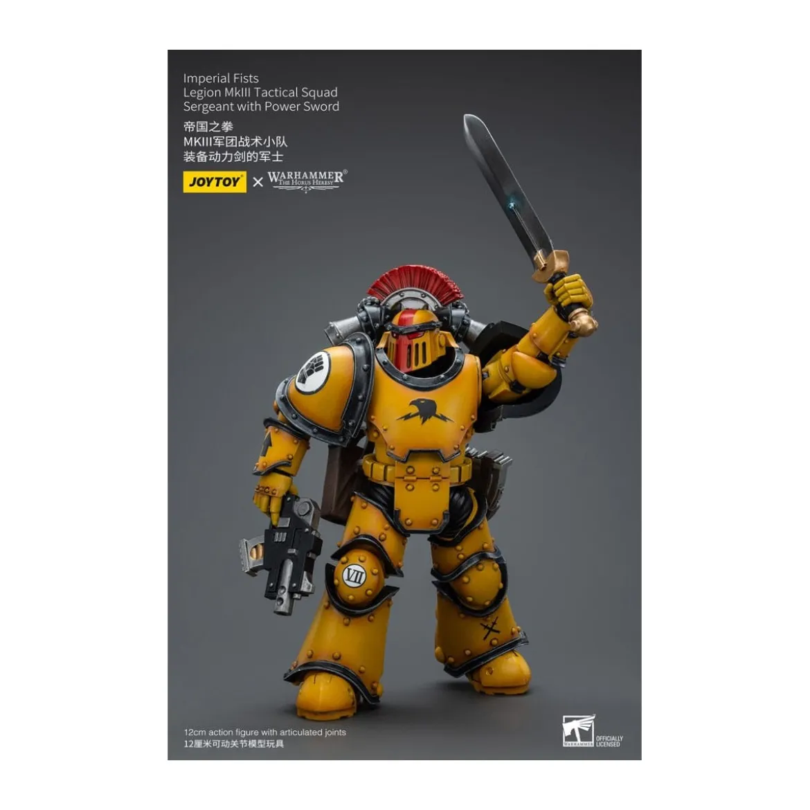 JoyToy - Imperial Fists - Legion MkIII Tactical Squad Sergeant with Power Sword - 1/18 - The Horus Heresy