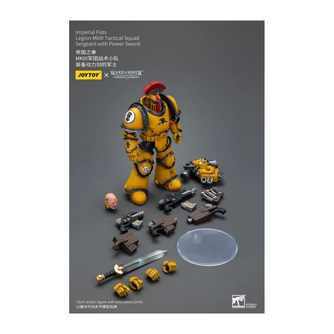 JoyToy - Imperial Fists - Legion MkIII Tactical Squad Sergeant with Power Sword - 1/18 - The Horus Heresy