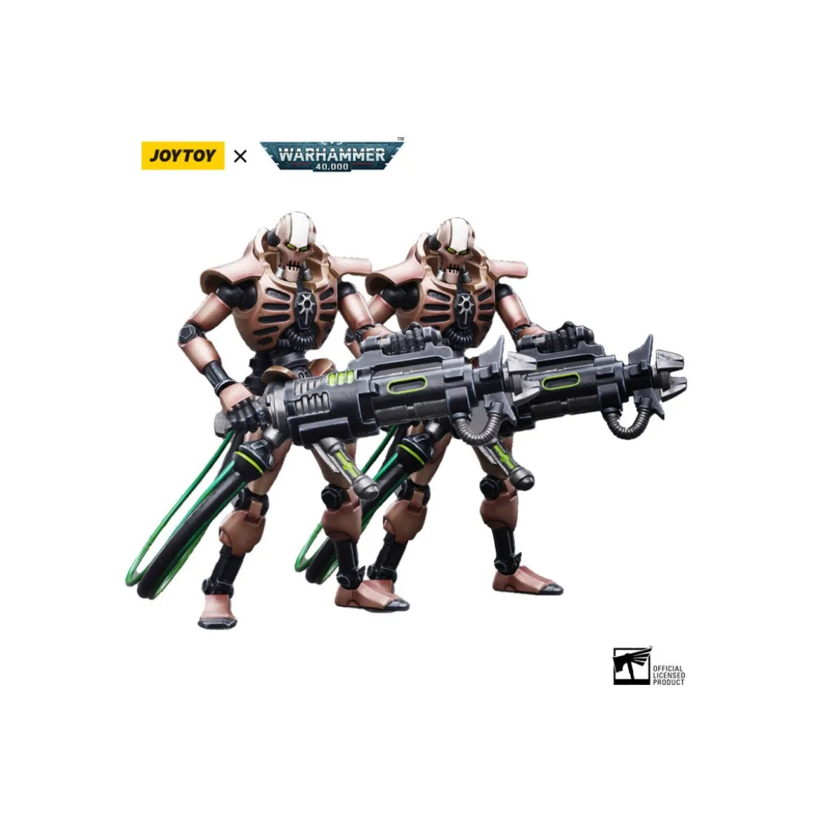 JoyToy Necrons - pack 2 figurines Necrons Szarekhan Dynasty Immortal with Tesla Carbine 1/18 - Warhammer 40K