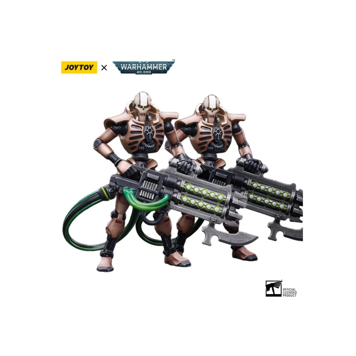 JoyToy Necrons - pack 2 figurines Necrons Szarekhan Dynasty Immortal with Gauss Blaster1/18 - Warhammer 40K