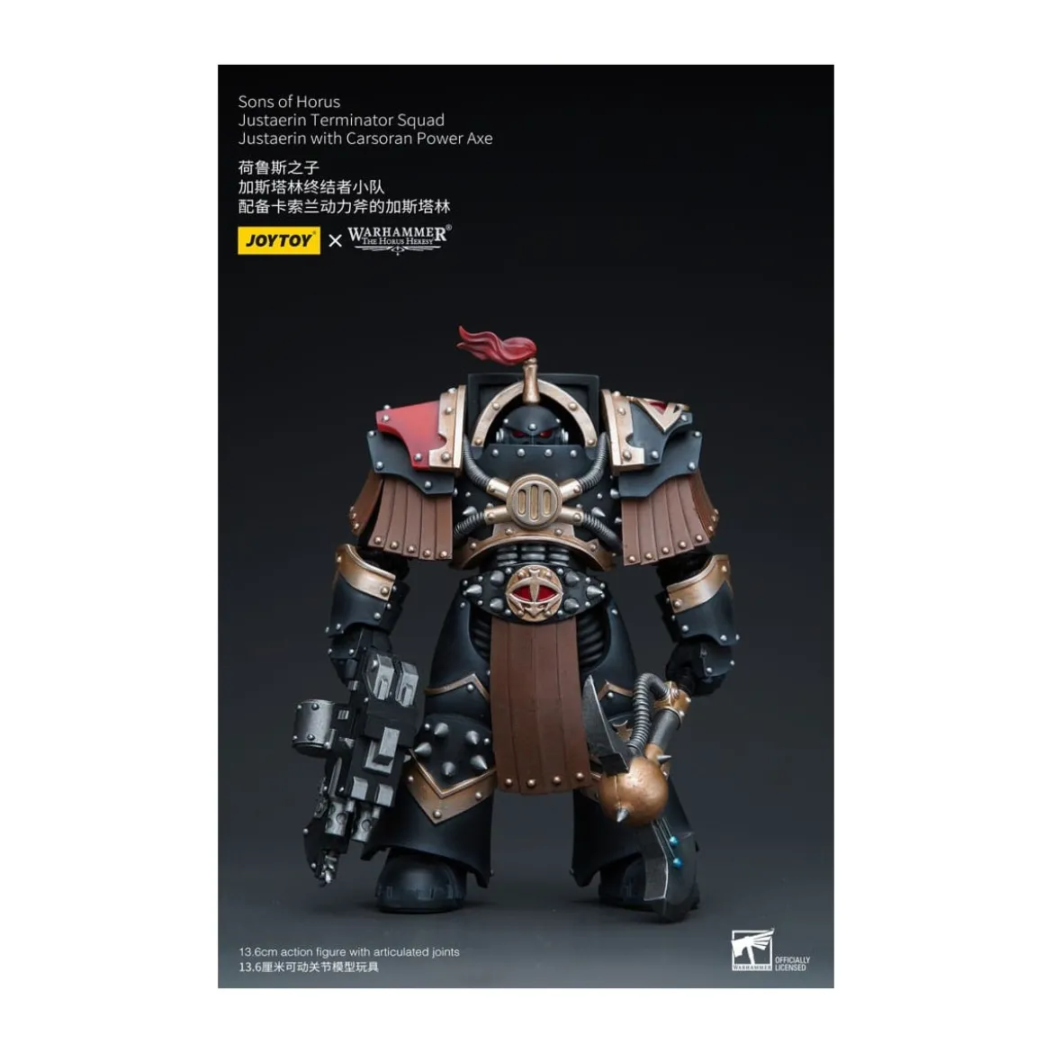 JoyToy - Sons of Horus - Justaerin Terminator Squad - Justaerin with Carsoran Power Axe 1/18 - The Horus Heresy