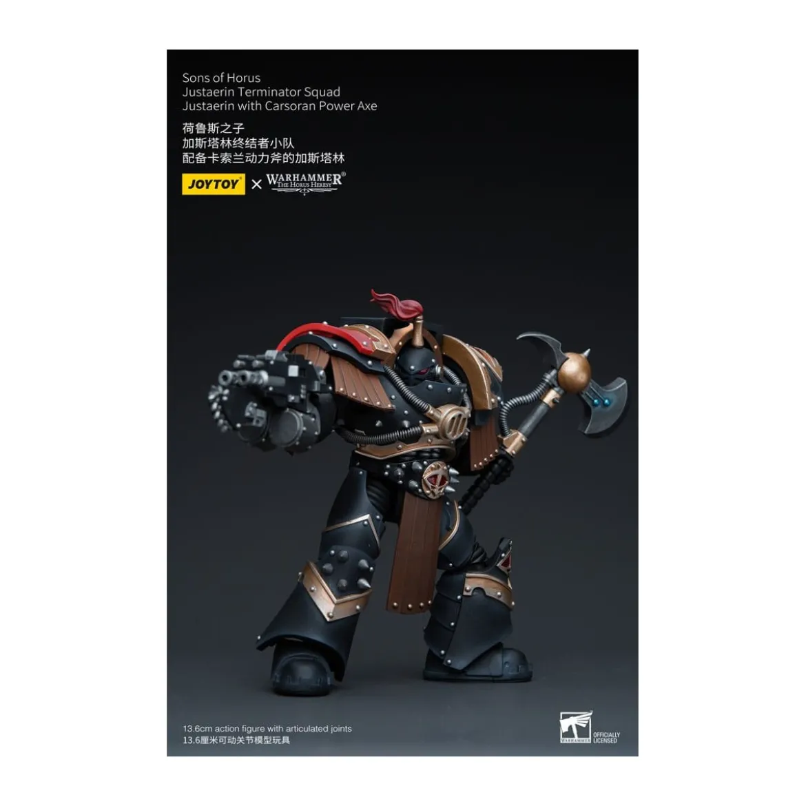 JoyToy - Sons of Horus - Justaerin Terminator Squad - Justaerin with Carsoran Power Axe 1/18 - The Horus Heresy